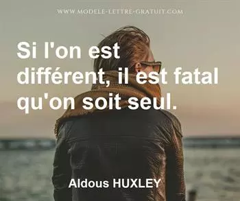 Citation de Aldous HUXLEY  