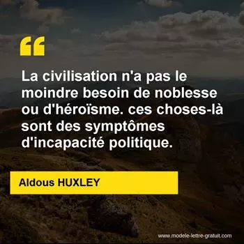 Citation Aldous HUXLEY  