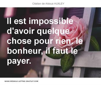 Citations Aldous HUXLEY