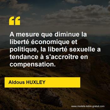 Citation de Aldous HUXLEY  