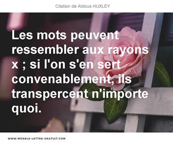 Citations Aldous HUXLEY