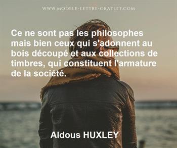Citation de Aldous HUXLEY  