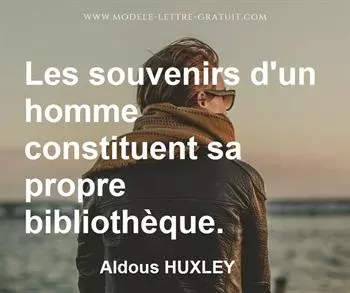 Citation de Aldous HUXLEY  