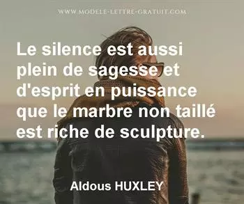 Citation de Aldous HUXLEY