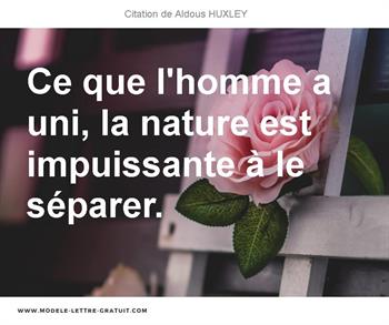 Citations Aldous HUXLEY