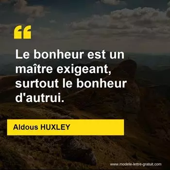 Citation Aldous HUXLEY  