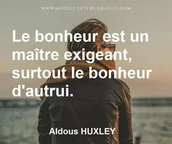 Citation de Aldous HUXLEY  