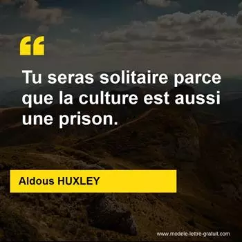 Citation Aldous HUXLEY