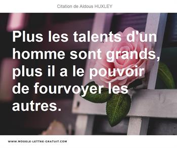 Citations Aldous HUXLEY