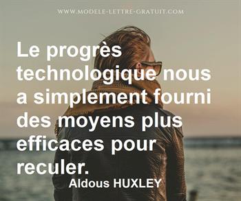 Citation de Aldous HUXLEY  