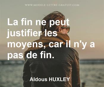 Citation de Aldous HUXLEY