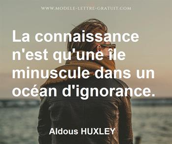 Citation de Aldous HUXLEY  