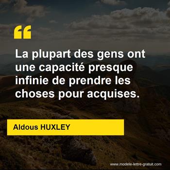 Citation Aldous HUXLEY  