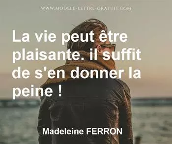 Citation de Madeleine FERRON
