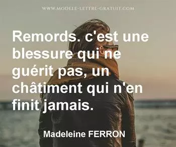 Citation de Madeleine FERRON