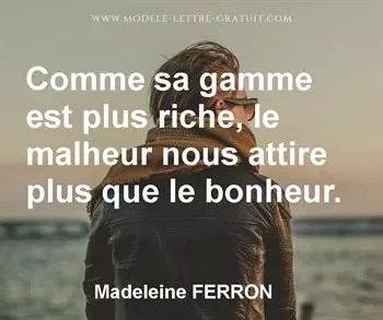 Citation de Madeleine FERRON