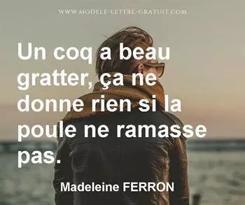 Citation de Madeleine FERRON