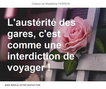 Citations Madeleine FERRON