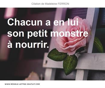 Citations Madeleine FERRON