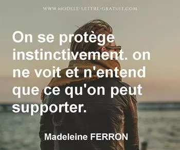 Citation de Madeleine FERRON