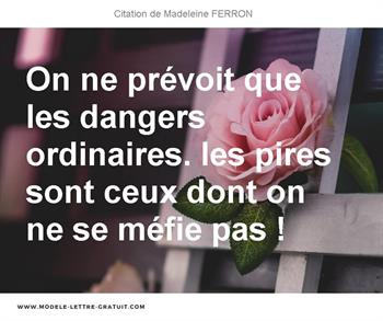 Citations Madeleine FERRON