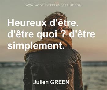 Citation de Julien GREEN