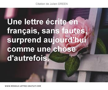 Citations Julien GREEN