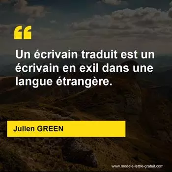 Citation Julien GREEN