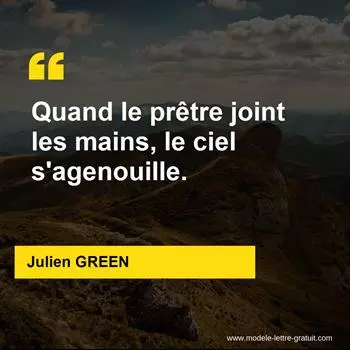 Citation Julien GREEN