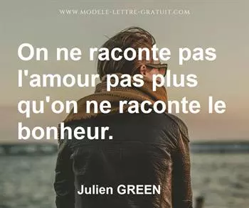 Citation de Julien GREEN