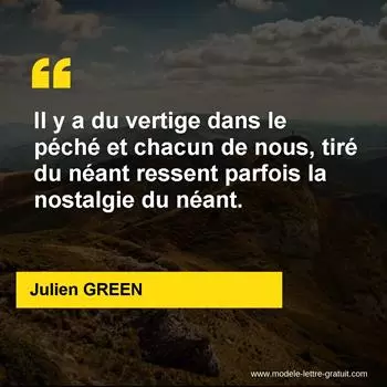 Citation Julien GREEN