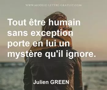 Citation de Julien GREEN
