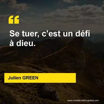 Citation Julien GREEN