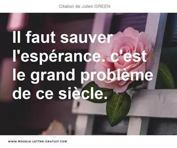 Citations Julien GREEN