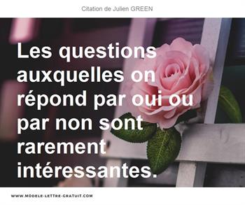 Citations Julien GREEN