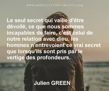 Citation de Julien GREEN