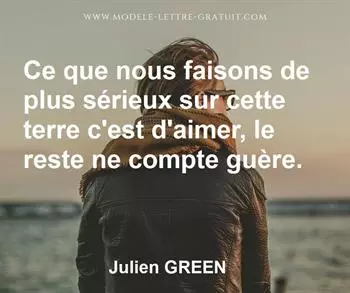 Citation de Julien GREEN