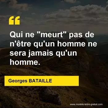 Citation Georges BATAILLE
