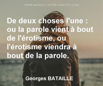 Citation de Georges BATAILLE