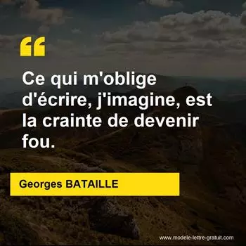 Citation Georges BATAILLE
