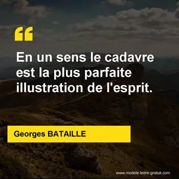 Citation Georges BATAILLE