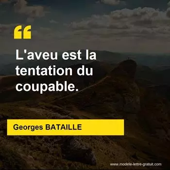 Citation Georges BATAILLE
