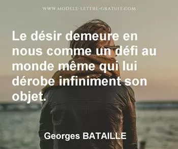 Citation de Georges BATAILLE