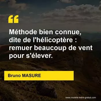 Citation Bruno MASURE