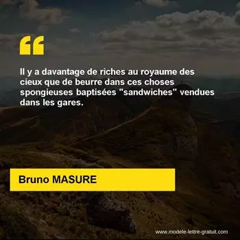 Citation Bruno MASURE