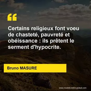 Citation Bruno MASURE