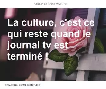 Citations Bruno MASURE