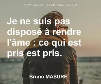 Citation de Bruno MASURE