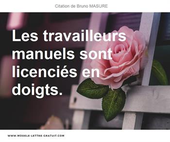 Citations Bruno MASURE