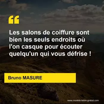 Citation Bruno MASURE